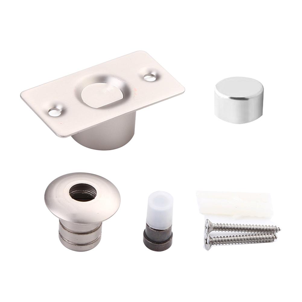 Magnetic Door Stopper Anti-collision Hidden Floor Mounted Door Stop  Stainless Steel Door Stop Mute for Home Office Hotel