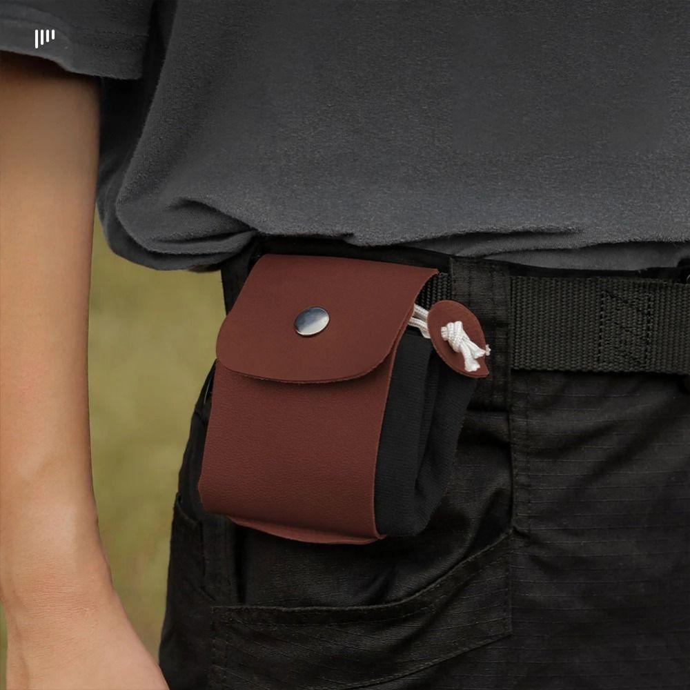 Collapsible Canvas Storage Bag Waxed Canvas Tool Waist Pack Outdoor Foraging Bag  Garden Harvest