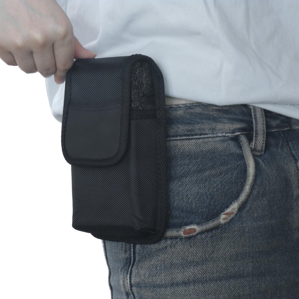 

Waist Pack Man Mobile Phone Bag Double Pockets Phone Hanging Bag Case Cell Phone