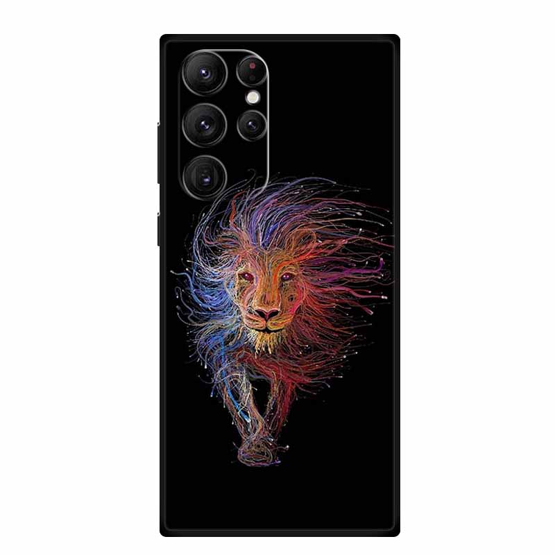 For Samsung S25 Ultra 5G Cases S25 Plus Wolf Lion Soft TPU Silicone Phone Case for Samsung Galaxy S25 5G Back Cover S25+ Painted