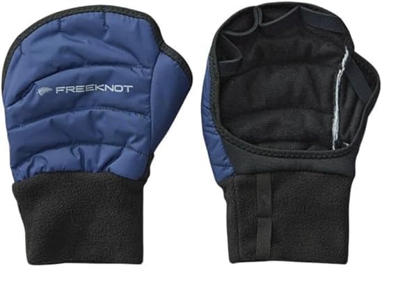 Free Knot Solfiber FOURON Insulated Gloves, Medium, Navy, Y4618-M-80