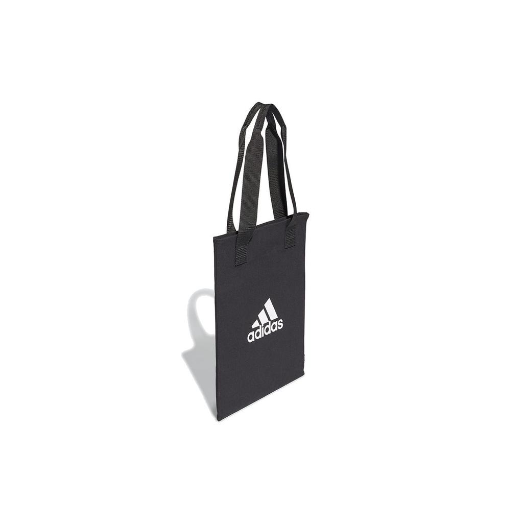 Adidas Canvas Shopper Open Top Tote Bag Unisex Tote Bags Black GT4785