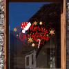 Merry Christmas Pattern Window Sticker Room Decoration Windows Self-adhesive Decals  New Year