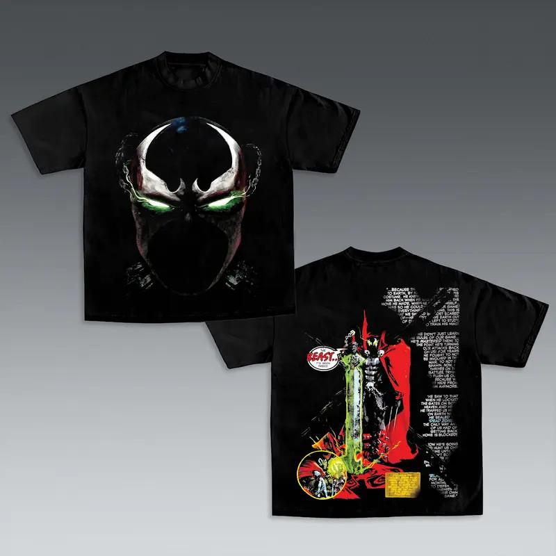 Spawn Tee Bootleg Tee, Classic Movie, Old Movie Lover T-shirt for Film Buffs, Mo Unisex T-Shirt L