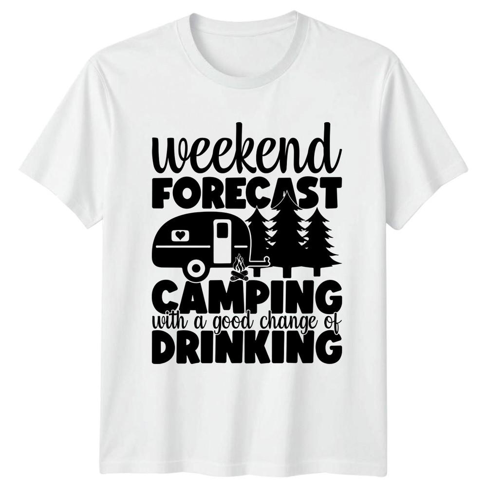 Weekend Forecast Camping With A TShirt RV Camping Holiday Gift Him Her S