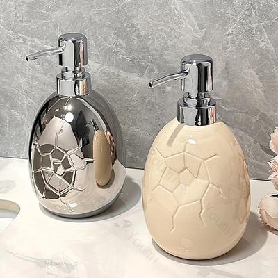 Bouteille en céramique créative craquelée, accessoires de cuisine nordiques, distributeur de savon liquide, shampoing, accessoires de salle de bain pour maison moderne