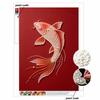 5D DIY Pearl Diamond Painting Kit Koi Fish Full Drill Embroidery Mosaic Art Home Wall Decor Gift