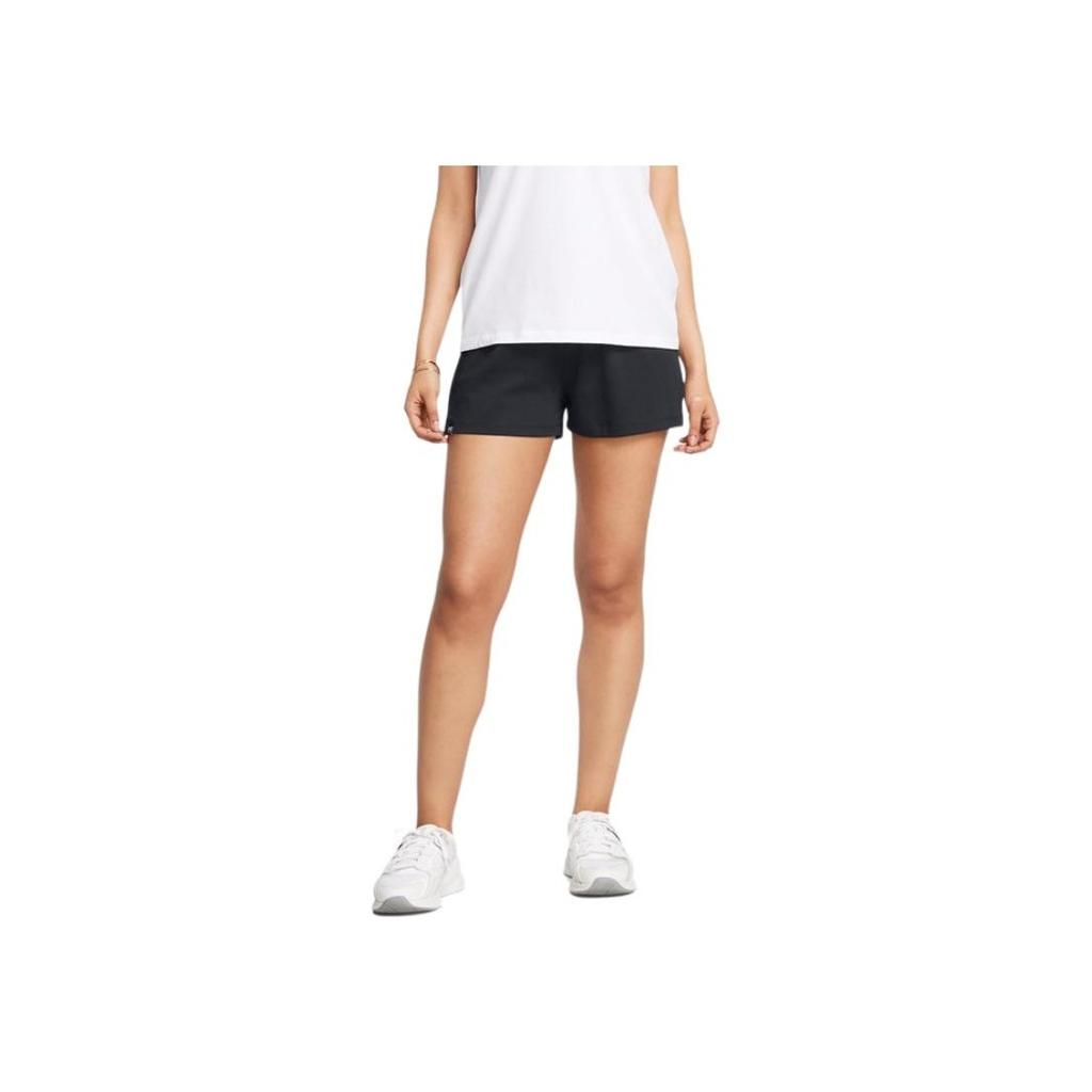 Under Armour Campus Training Loose Fit Mid Rise Solid Comfortable Sports Shorts Women shorts Black 1384205-001