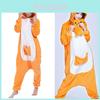Kangaroo Cartoon Fleece Kids Sleepwear With Hooded Design For Winter Comfort