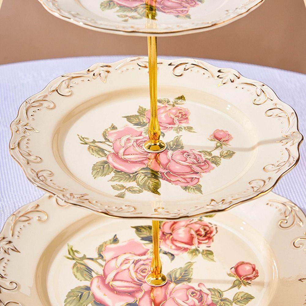 Luxury Cake Plate Nordic Dessert Plates Rack INS Snack Tray  Party Supplies