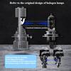 H4 led headlights lens 120W Car Headlight Bulbs integrated LED Projector Laser For Motorcycles Automobile
