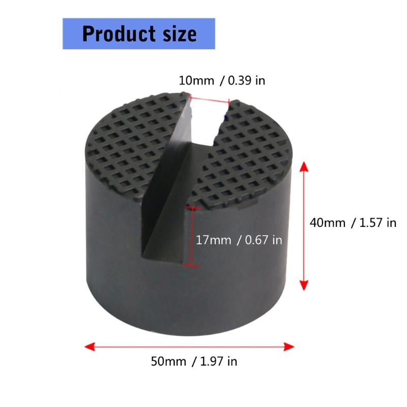 Multiple Vehicle 5cm Thick Rubber Jacks Support Pad Lifting Block Bearing 3Tons for Home Garage Mechanic