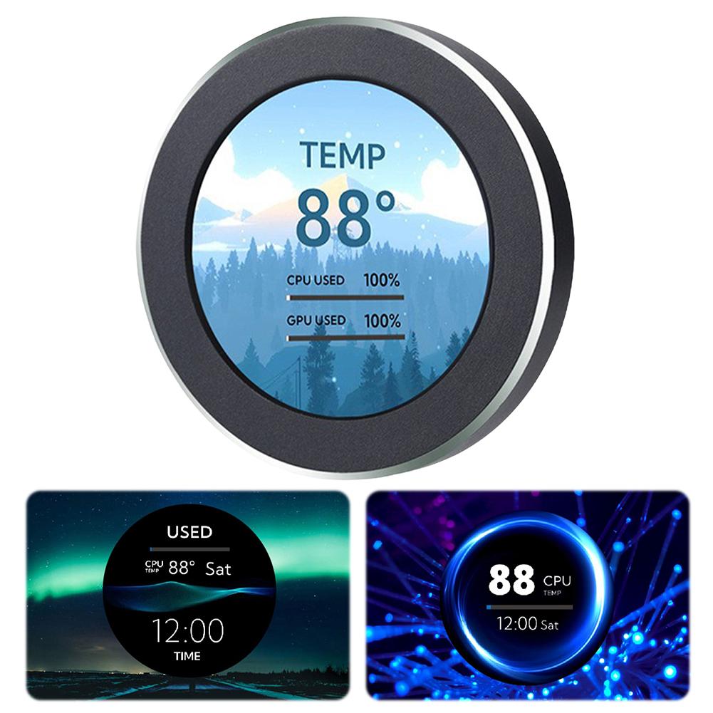2.1/2.8 Inch IPS Secondary Screen 480x480 USB Water-Cooled Round LCD CPU GPU Monitoring MINI PC Gamer Display