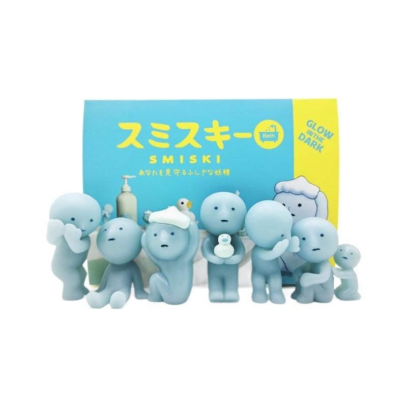 Action Luminous Smiski Figure Model Bathroom Toy Pvc Doll For Kids Decor Room