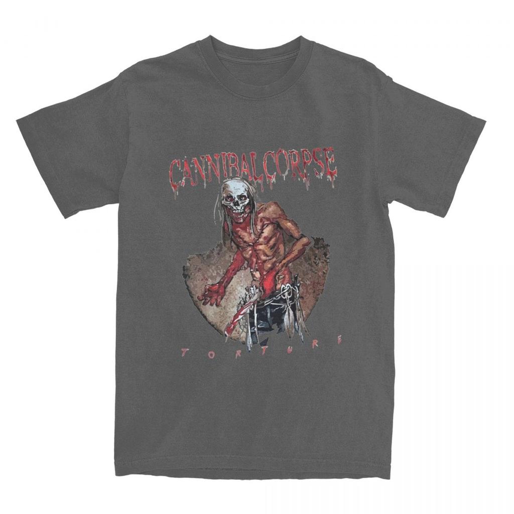 Cannibal Corpse Folter T-Shirts Merch Herren Damen 100% Baumwolle Vintage T-Shirt Kurzarm Kleidung Original
