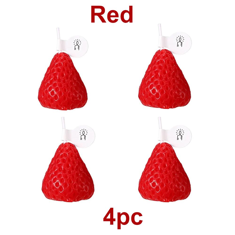 1/2/4/10pcs Creative Strawberry Aromatherapy Candle with Hand Gift Fragrance Decoration Handmade Candle Candle Birthday Party