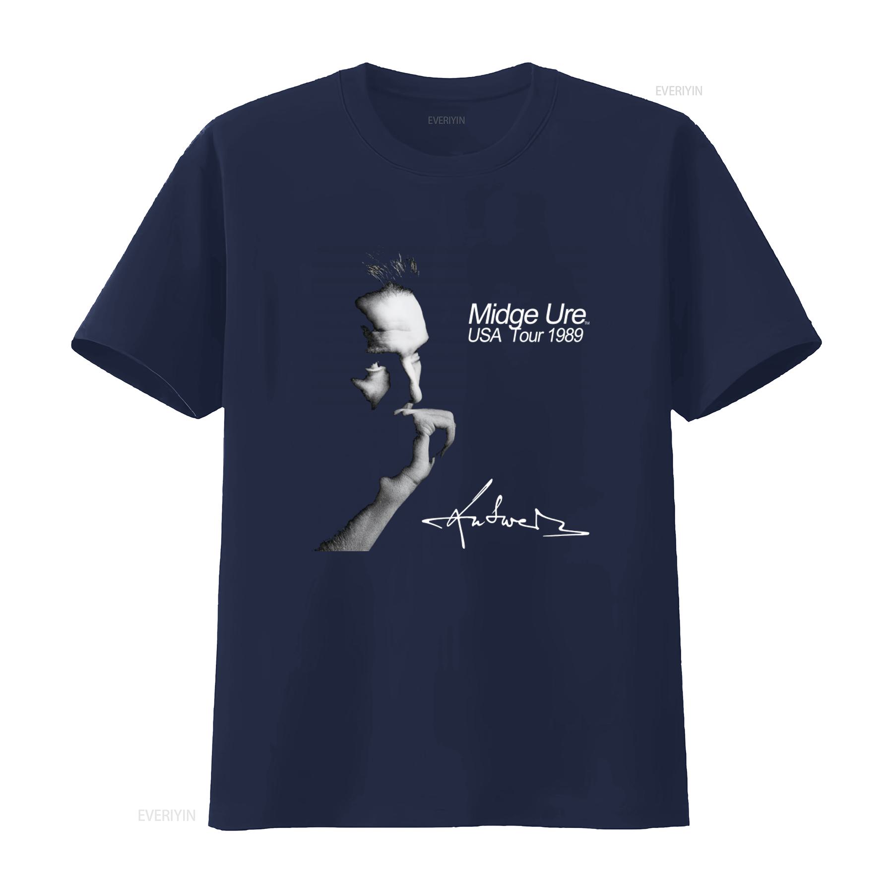 1989 Vintage Midge Ure USA Tour Concert T Shirt 80s Ultravox Visage Synthpop Style vintage Washed Versatile Slightly homme S