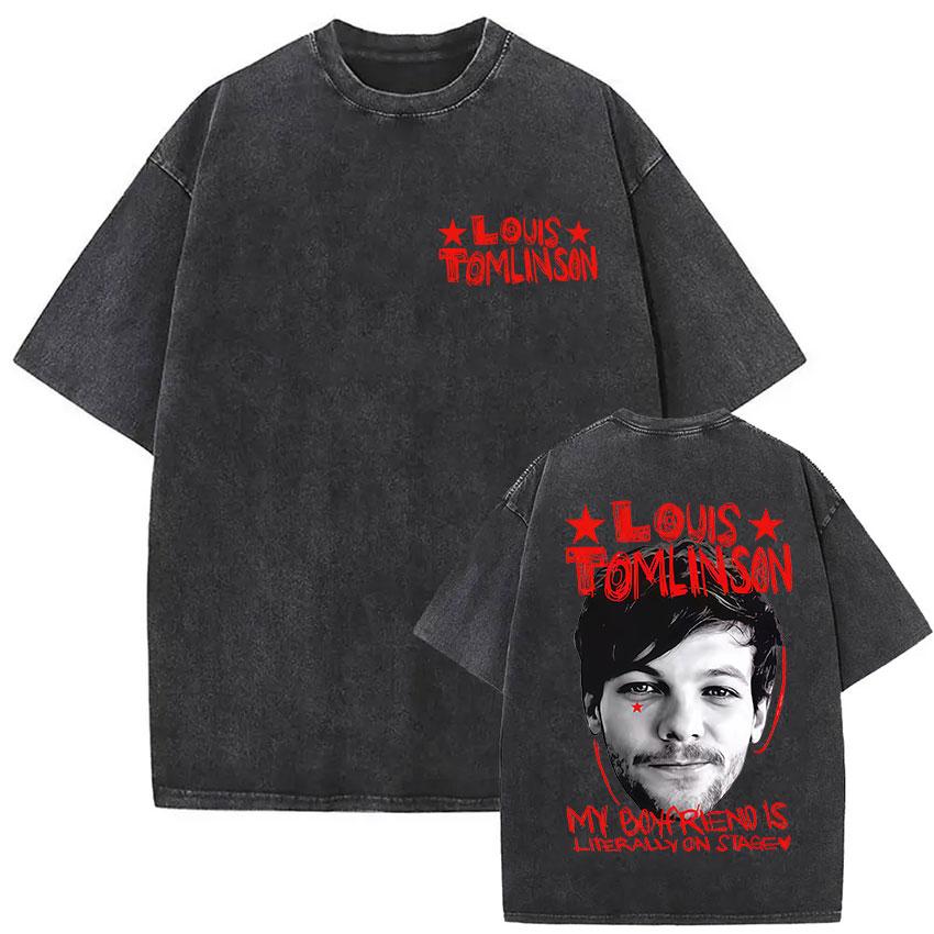 Louis Tomlinson How Did I Get Here Album Print T Shirts Mens Women Fashion Harajuku Oversized Cotton Tshirts Streetwear