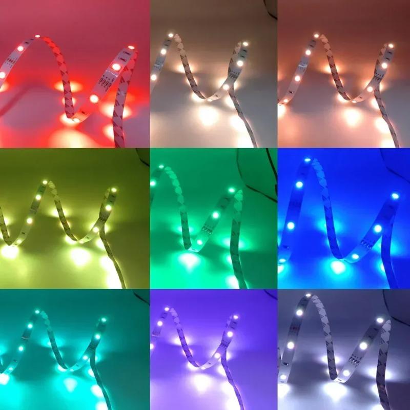 RGB LED Strip Light 5050 Bluetooth APP IR Remote Control USB 0.5M 1M 2M 3M 4M 5M 10M 15M 20M 25M 30M Festival Deco Backlight For Home