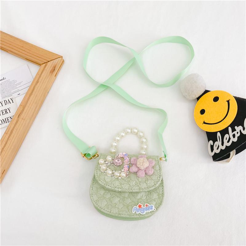 Adorable Mini Pearl Heart Flower Handbag For Kids Perfect For Daily Outfits