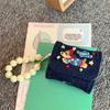 Cute Denim Earphone Bag Case For Earphone Protector Cover Headset Box Cases Wireless Bluetooth Earphone Accessories