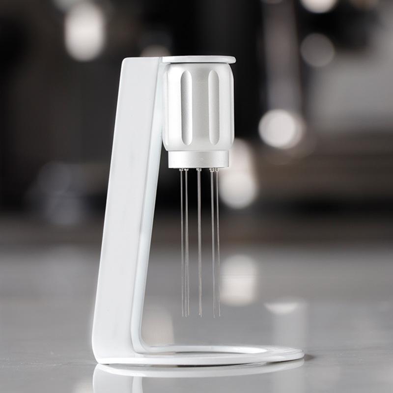 

WDT Tools Кофейный игольчатый распределитель Магнитный выравниватель Мешалка с подставкой Для портафильтра Эспрессо-машины Аксессуары для бариста белый