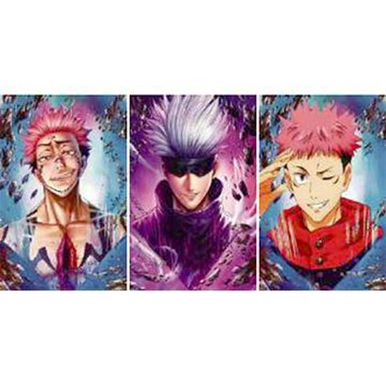 Jujutsu Kaisen Plakat Anime 3D Gradientowy Stereoskopowy [Zawiera Wersję One Piece]
