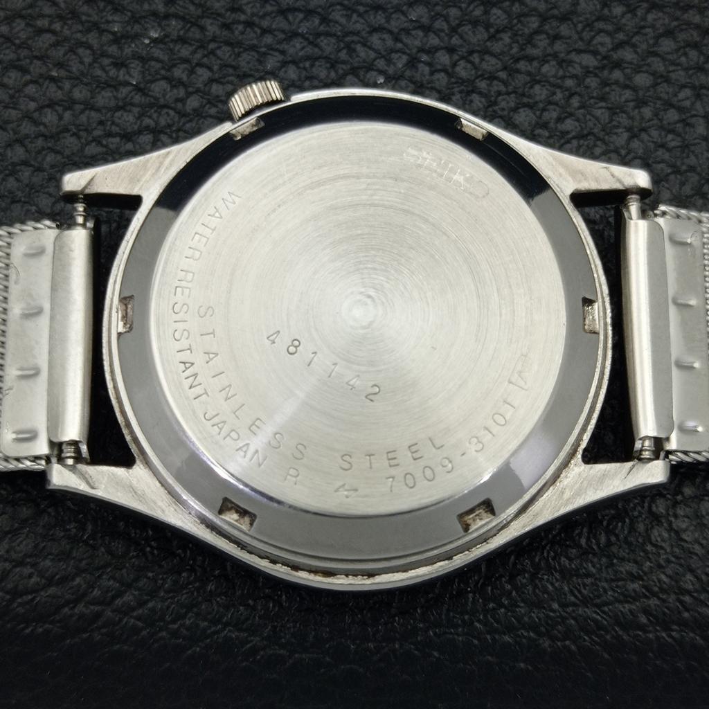 USED VINTAGE SEIKO 5 AUTOMATIC 7009A JAPAN MENS ORIGINAL DIAL WATCH A433661-2 R118-a433661