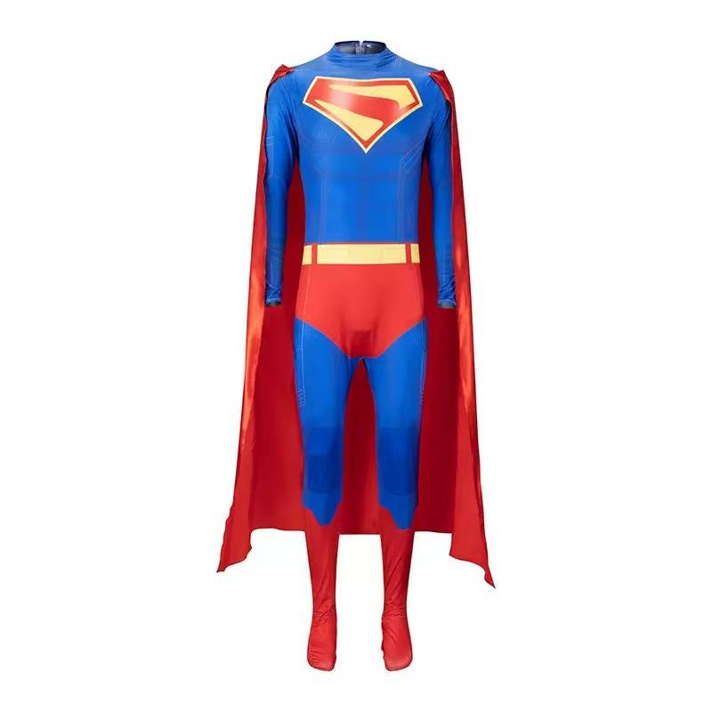 Adult Batman Jumpsuit Costume with Cape for Halloween Role-Playing