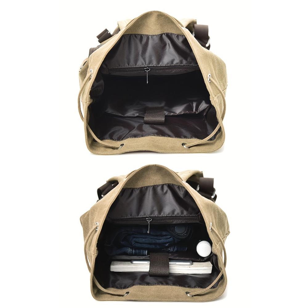 Fashion Canvas Sports Backpack Barrel Bag Travel Computer Backpack Men's Bag Leisure Travel School Bag Unisex