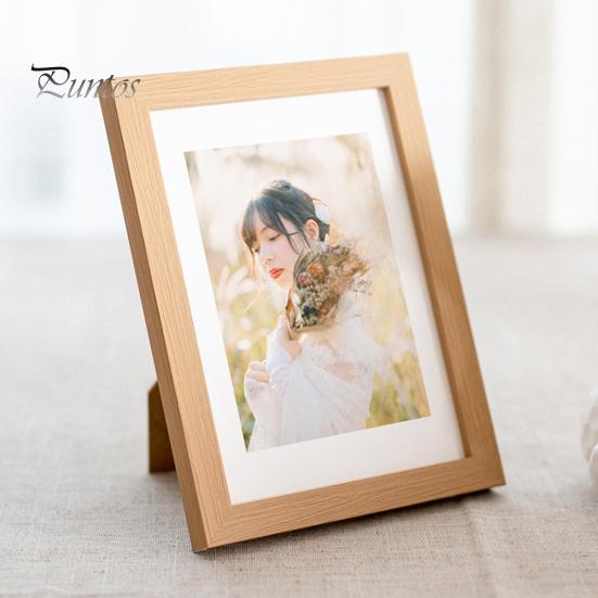 6/7/8/10-Inch/A4 Vintage Wooden Photo Frame Clear Glass Picture Display Frame Rustic Home Office Bedroom Desktop Photo Holder Decoration