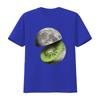 Moon Cut Kiwi Planet Space Fruit T Shirt for Adults Unique Astronomy Design vintage Washed Top For Everyday Wear Stretched