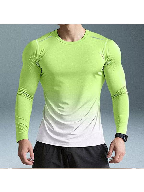 Herren Quick-Dry Langarm Fitness Top - Atmungsaktiv, Schweißabsorbierend, Enganliegend für Laufen & Training