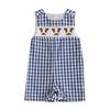 New Baby Boy Romper Cute Embroidered Sleeveless Buttons Short Jumpsuits 2026 Summer Toddler Overalls 0-18M