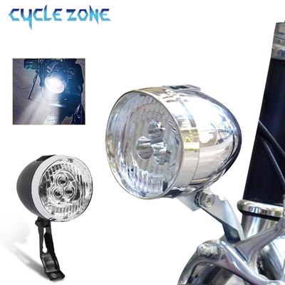 3 LED Vintage Přední světlo na kolo USB Dobíjecí Světlomet MTB Svítilna Retro Design Cyklistické Světlomet pro Noční Jízdu