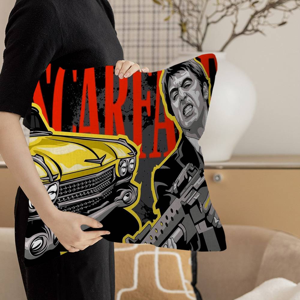 Movie S-Scarface Pillow Cover Design cushion Cover decor Holiday Decorati