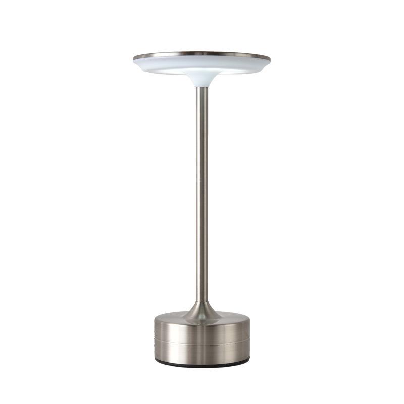 USB Rechargeable All-Aluminum Flying Saucer Table Lamp – Luxury Atmosphere Night Light