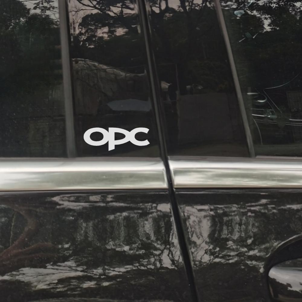 4Pcs For Opel OPC GTC Astra J H G K Insignia Corsa D B E Mokka Vectra Meriva Reflective Car center pillar wiper stickers Vinyl Ms3