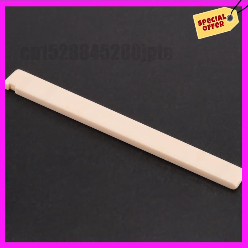 -ABUB 20 Pcs Spare Part Beige Plastic Bridge Saddle Nut For Classical Guitar