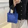 Heart Shape Cloud Handbag Solid Color Puffer Underarm Bag Casual Padded Tote Bag  Girls