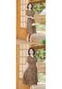 Mom's Elegant Chinese-Style Plus Size Dress: Slimming, Tummy-Concealing Summer Short Sleeve for Middle-Aged and Elderly Women