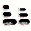 Tie-Dye Oval Long Plush Carpet Living Room Sofa Coffee Table Mat Soft Children's Bedroom Bedside Rug Home Decor