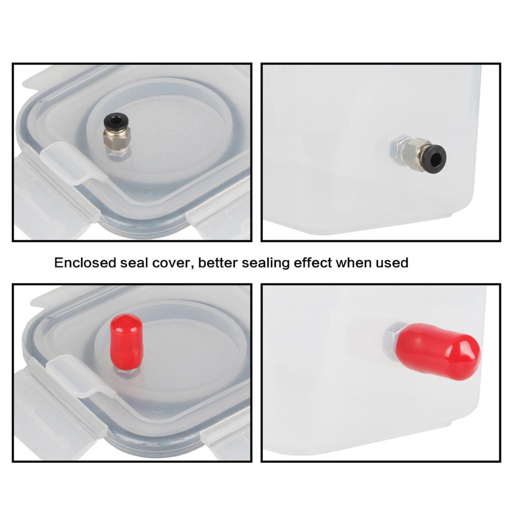 3D Printer Filaments Dry Box Tubing Part With Smooth 2.5x4mm Feed Tube and Dust Proof Plugs 2.5x4mm 100CM