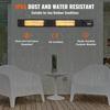 Infrared Heater 3000W Electric Space Heater Remote Control 9 Speeds Timer