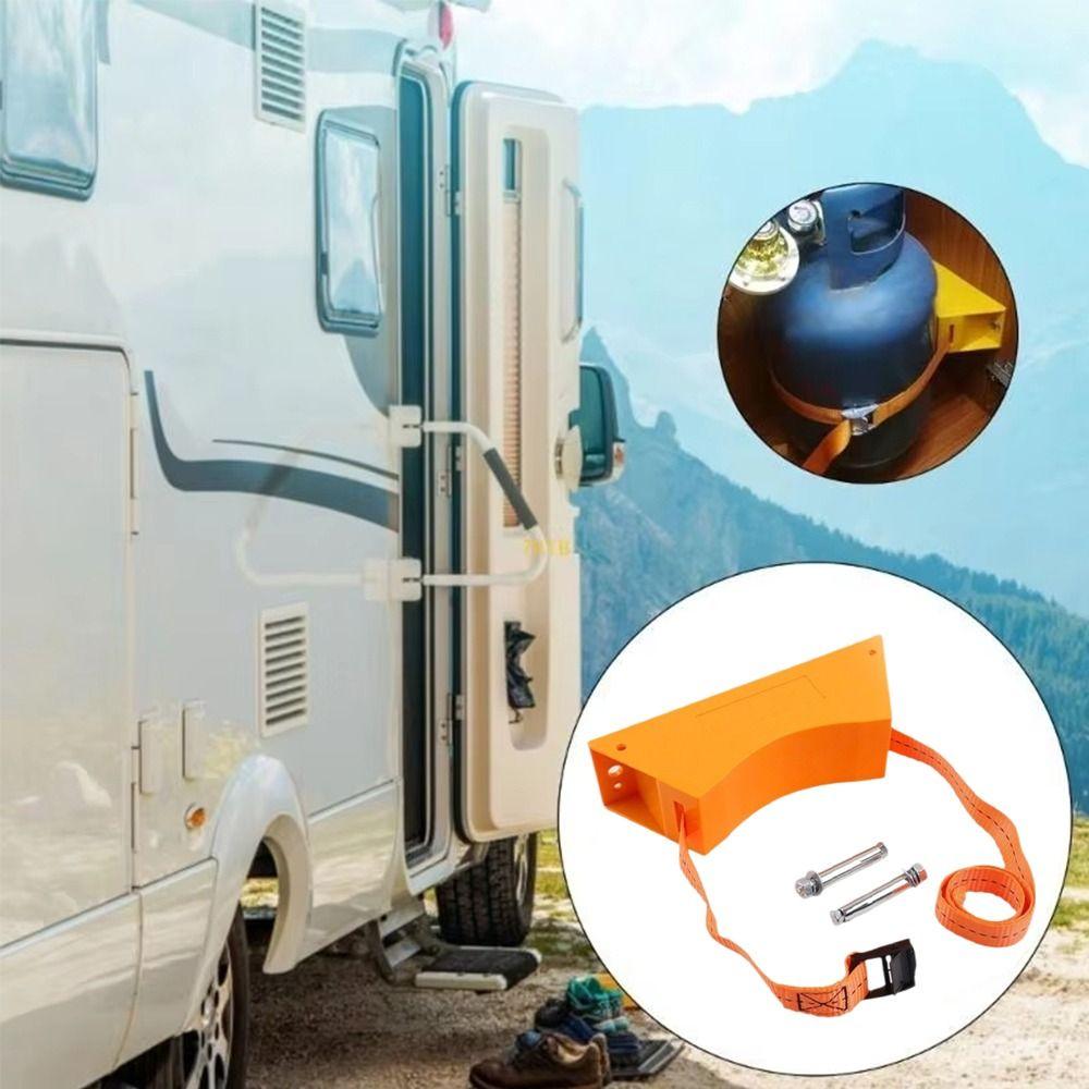 Durable ABS Gas Cylinder Bracket Heavy Duty Wall Mounted Bracket Propane Tank Holder  Motorhome