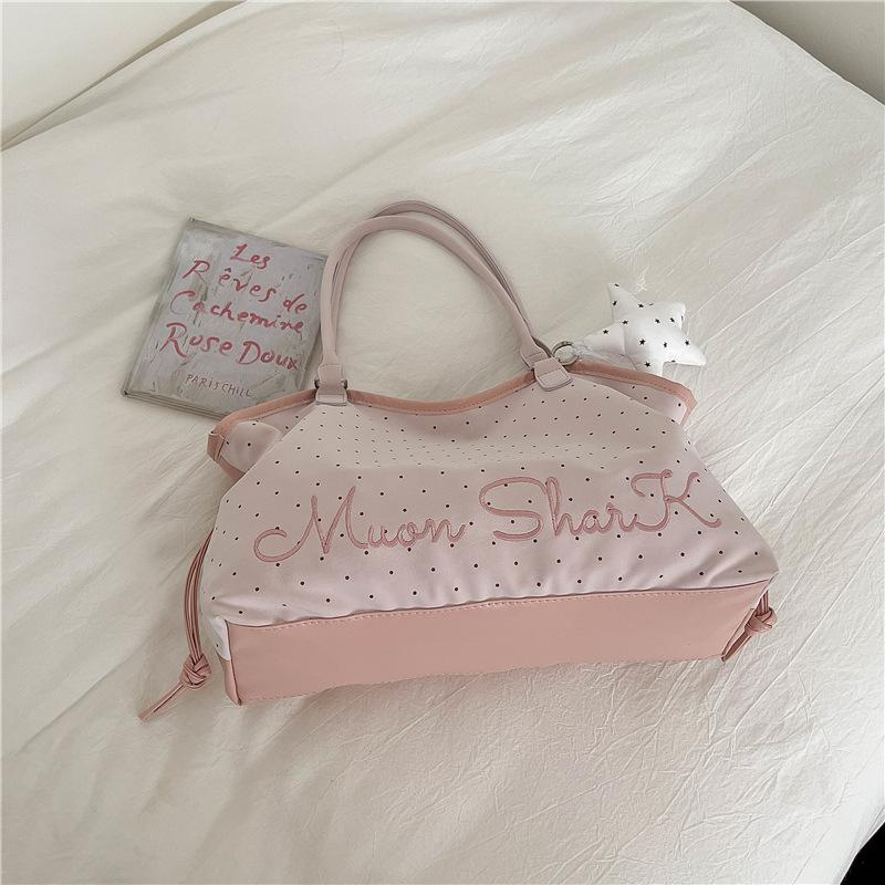 Summer Exquisite Trendy Single-shoulder Bag, Large Capacity Tote Bag, School and Commuting Bag