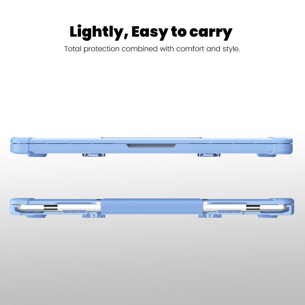 For MacBook Air 13 Inch (2025)/(2024)/(2022) M2 A2681 Laptop Case PC+TPU Kickstand Heat Dissipation Cover