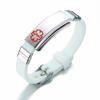Medical Alert ID Bracelet for Men Women Personalized Diabete ICE Silicone Wristband Type 2 Custom Engraved