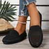 Lässige Damen flache Schuhe Sommer Netz atmungsaktive flache Sneaker Damen Komfort leichte Socken Schuhe Damen bequem zum Hineinschlüpfen Loafer