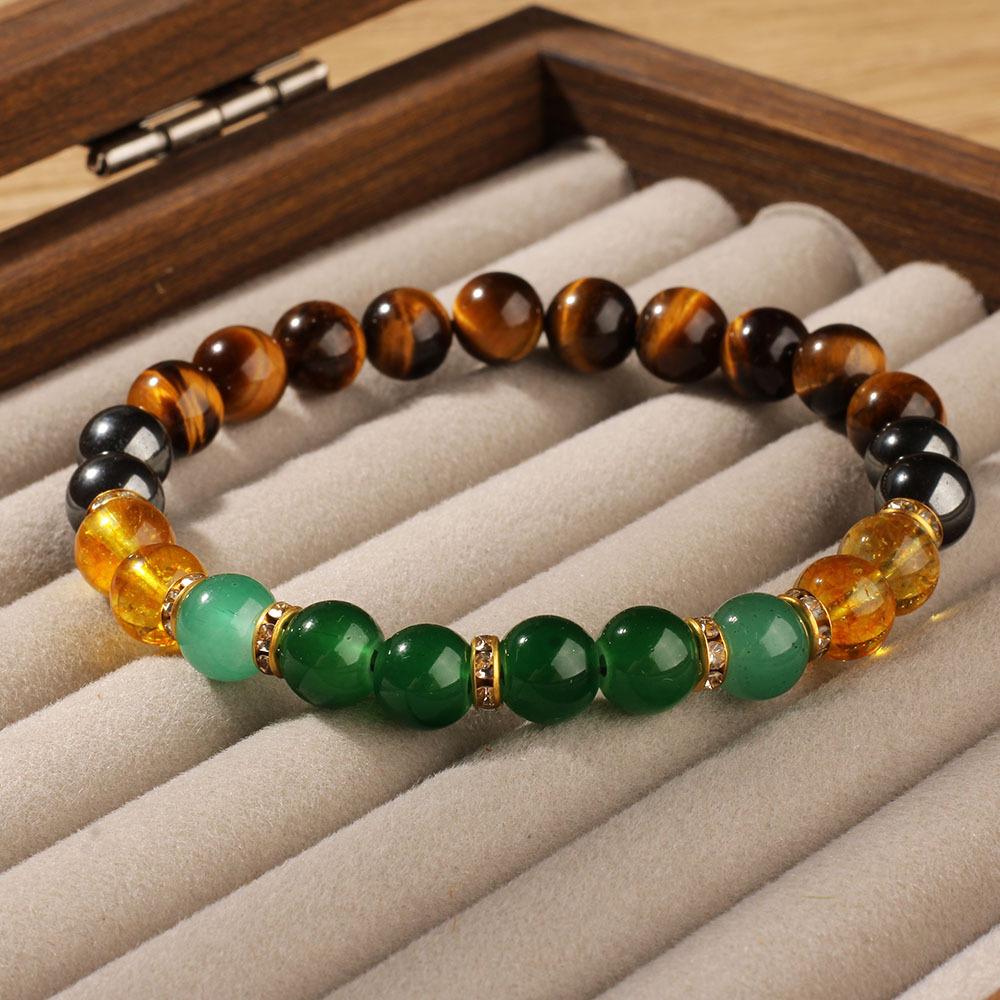 Festive Gifts Vibrant Multicolor Natural Stone Beaded Bracelet Fashion Jewelry For Unisex Daily Wear Stylish And Easy To Match Accessory